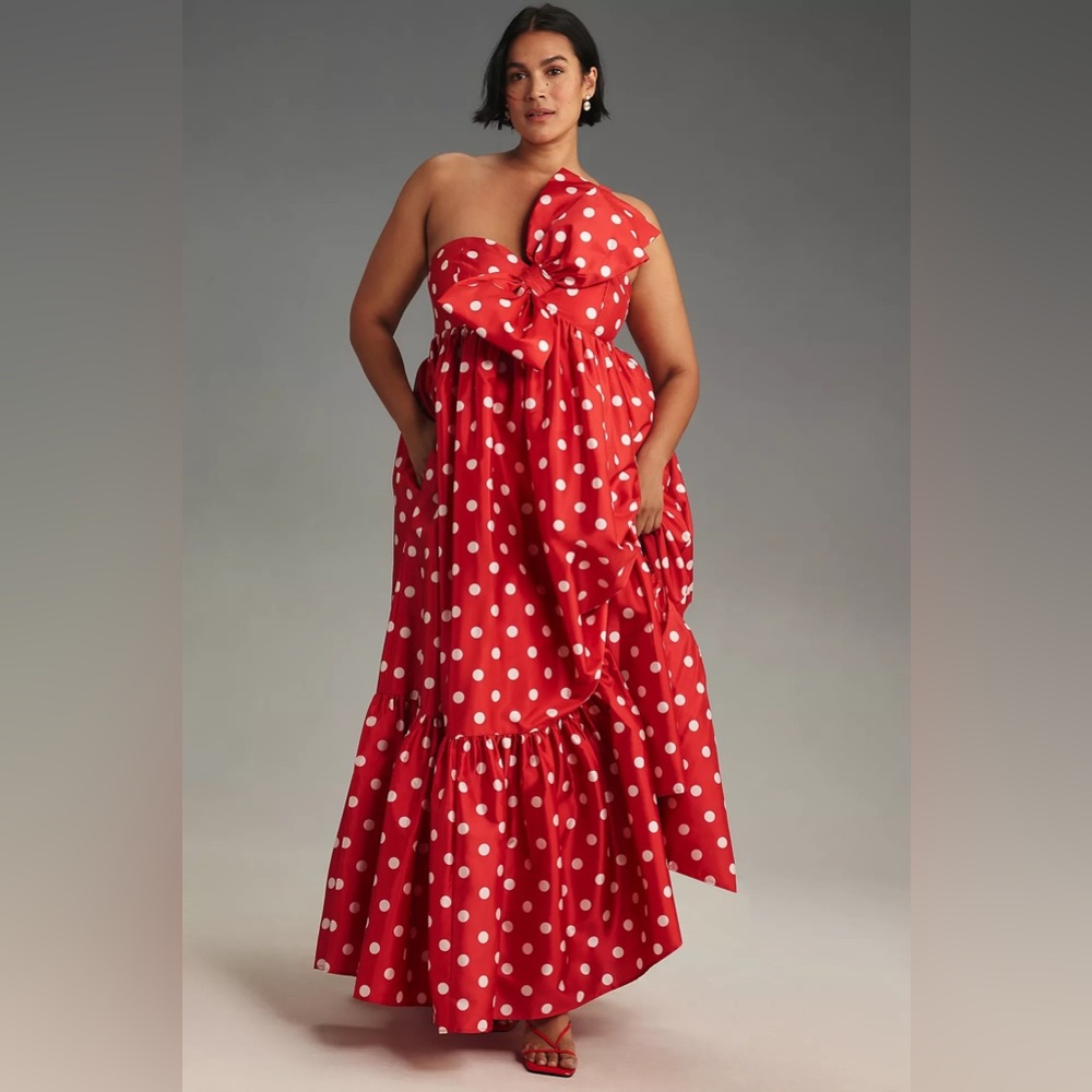 Anthropologie Atsu Sally Bow Midi Dress